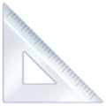 Triangular Ruler Emoji Facebook