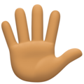 Hand With Fingers Splayed Emoji Facebook