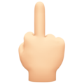 Middle Finger Emoji Facebook