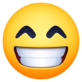 Beaming Face With Smiling Eyes Emoji Facebook