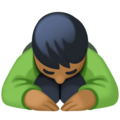 Man Bowing Emoji Facebook