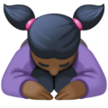Woman Bowing Emoji Facebook