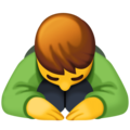 Man Bowing Emoji Facebook