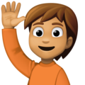 Person Raising Hand Emoji Facebook