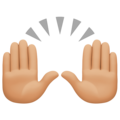 Raising Hands Emoji Facebook