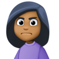 Woman Frowning Emoji Facebook