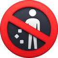 No Littering Emoji Facebook