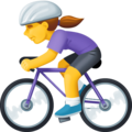 Woman Biking Emoji Facebook