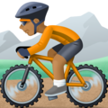 Person Mountain Biking Emoji Facebook