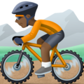 Person Mountain Biking Emoji Facebook