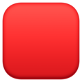 Large Red Square Emoji Facebook