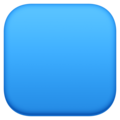 Large Blue Square Emoji Facebook