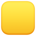 Large Yellow Square Emoji Facebook
