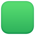 Large Green Square Emoji Facebook