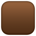 Large Brown Square Emoji Facebook
