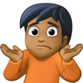 Person Shrugging Emoji Facebook