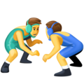 Men Wrestling Emoji Facebook
