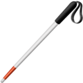 White Cane Emoji Facebook