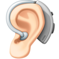Ear With Hearing Aid Emoji Facebook