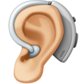 Ear With Hearing Aid Emoji Facebook