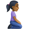 Woman Kneeling Facing Right Emoji Facebook