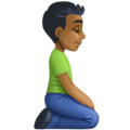 Man Kneeling Facing Right Emoji Facebook