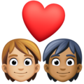 Couple With Heart Emoji Facebook