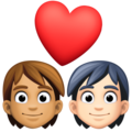 Couple With Heart Emoji Facebook