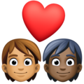 Couple With Heart Emoji Facebook