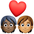 Couple With Heart Emoji Facebook