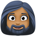 Woman Beard Emoji Facebook