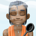 Person In Steamy Room Emoji Facebook