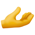 Palm Up Hand Emoji Facebook