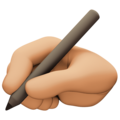 Writing Hand Emoji Facebook