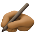 Writing Hand Emoji Facebook