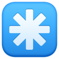 Eight Spoked Asterisk Emoji Facebook
