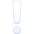White Exclamation Mark Emoji Facebook