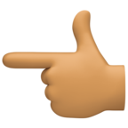 Backhand Index Pointing Left Emoji Facebook