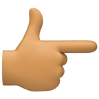 Backhand Index Pointing Right Emoji Facebook