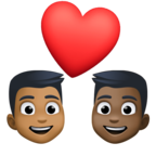 Couple With Heart Man Man Emoji Facebook
