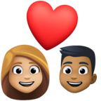 Couple With Heart Woman Man Emoji Facebook