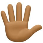 Hand With Fingers Splayed Emoji Facebook