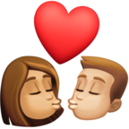 Kiss Woman Man Emoji Facebook