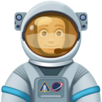 Man Astronaut Emoji Facebook