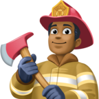 Man Firefighter Emoji Facebook