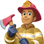 Man Firefighter Emoji Facebook