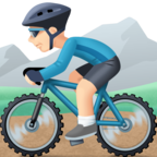 Man Mountain Biking Emoji Facebook