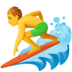 Man Surfing Emoji Facebook