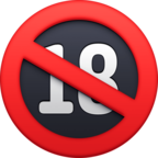 No One Under Eighteen Emoji Facebook