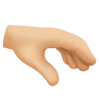 Palm Down Hand Emoji Facebook